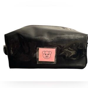 Jeffree Star Black Cosmetic Bag With Pink Pig Patch